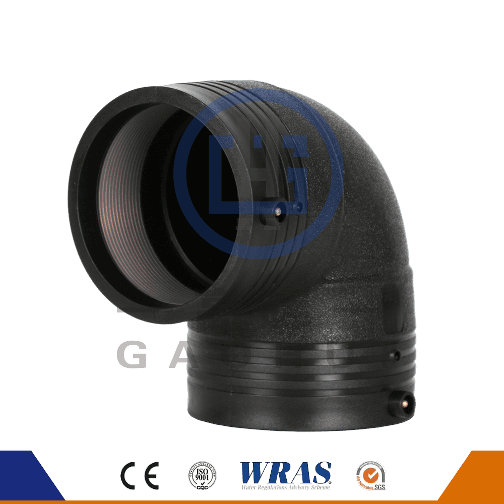 HDPE Formed Electro Fusion 90 stopni łokcia łokcia w celu zaopatrzenia w wodę