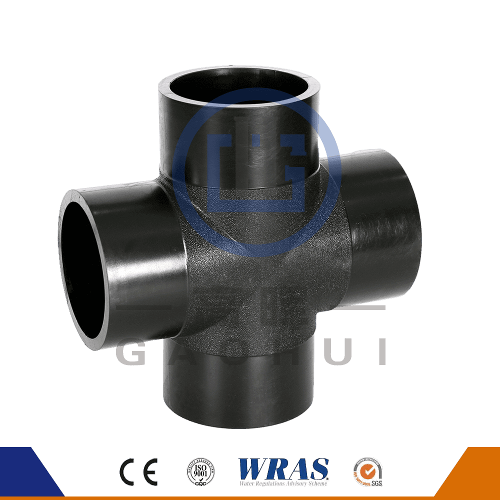 HDPE Butt Fusion Cross TEE Równy krzyż dla rur wodnych